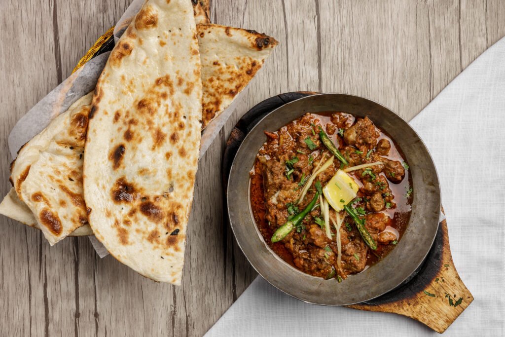 Lamb Karahi, Pakistani curry dish served at Dewan-e-Khass Vancouver