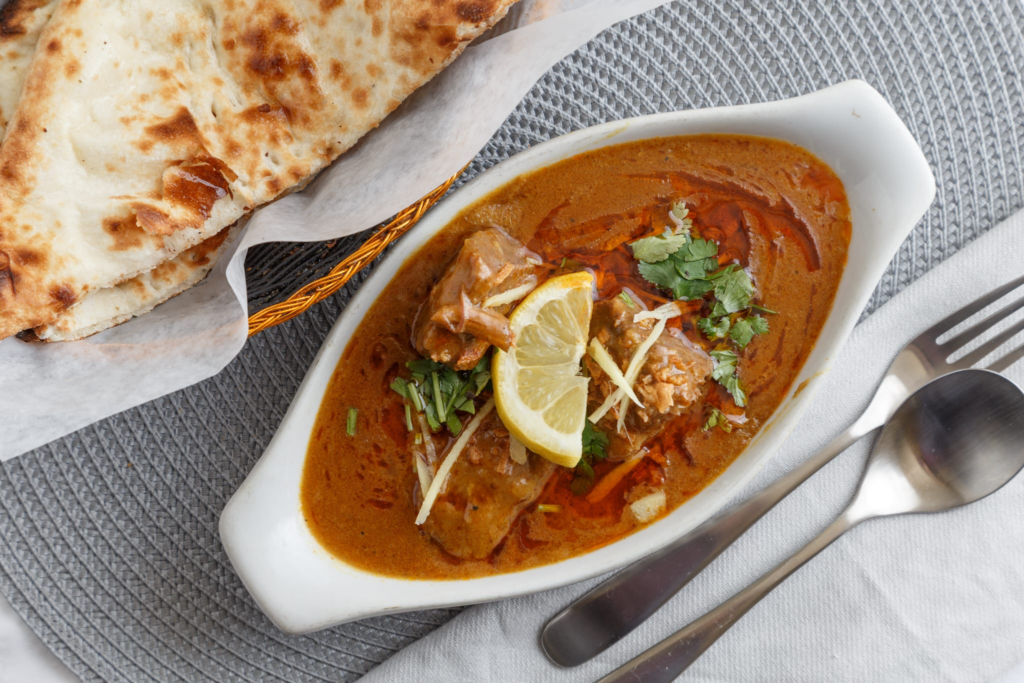 Beef nihari slow-cooked in traditional sauce, Dewan-e-Khass Vancouver